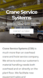 Mobile Screenshot of craneservicesystems.com